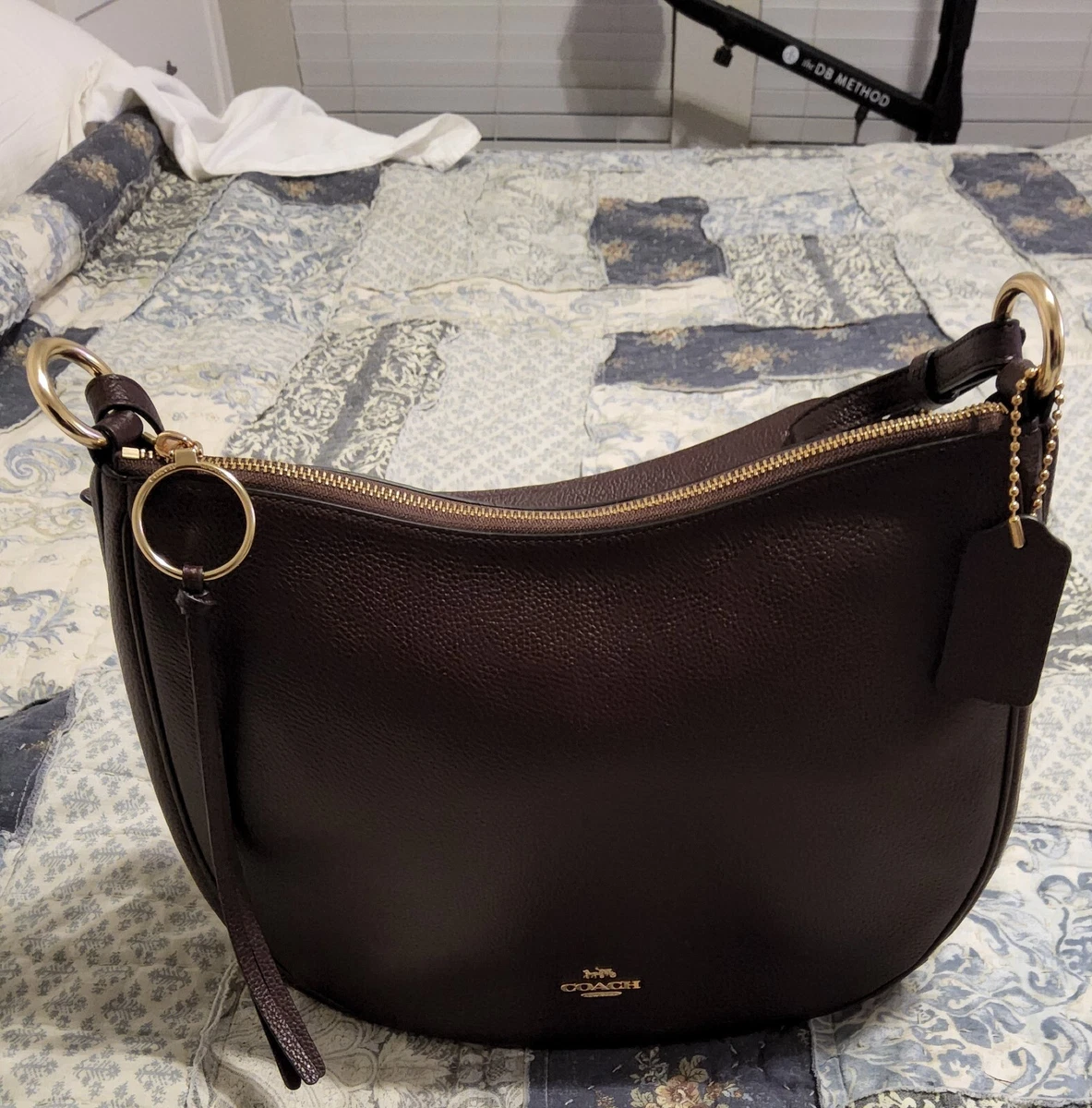 Coach sutton hobo clearance oxblood