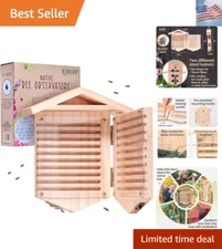Native Bee Observatory | Mason Bee Houses for Pollinating Bees | Pollinator B...