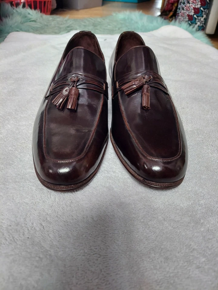Nuevo de Lote Antiguo Regal Executive Club Marrón Cuero Borla Mocasines Zapatos de Vestir Para Hombre 11.5 D Foto 4 de 4