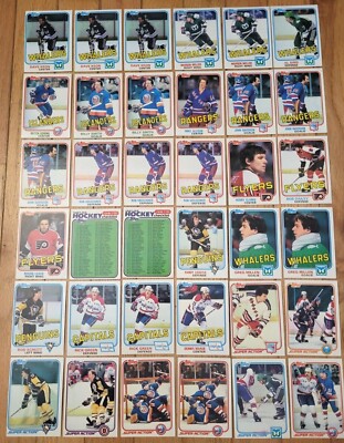 1981 82 Topps Hockey Singles - Use Drop Down To Select