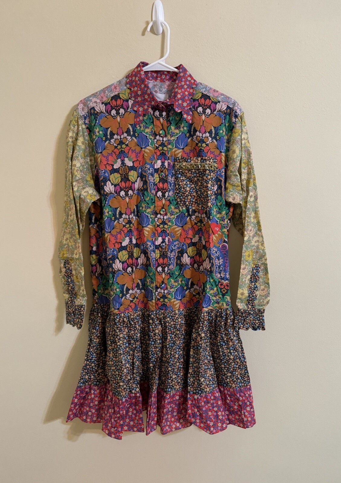 Horror Vacui Lizzy Scalloped Patchwork Floral Pri… - image 1