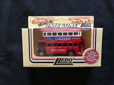 Vintage Lledo London Double Decker Bus Made in England Days Gone Die Cast 