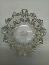  AVIA cendrier publicitaire vintage verre design no BP no ELF no TOTAL no ESSO