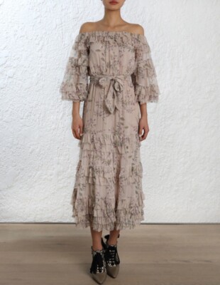 black puff sleeve dress