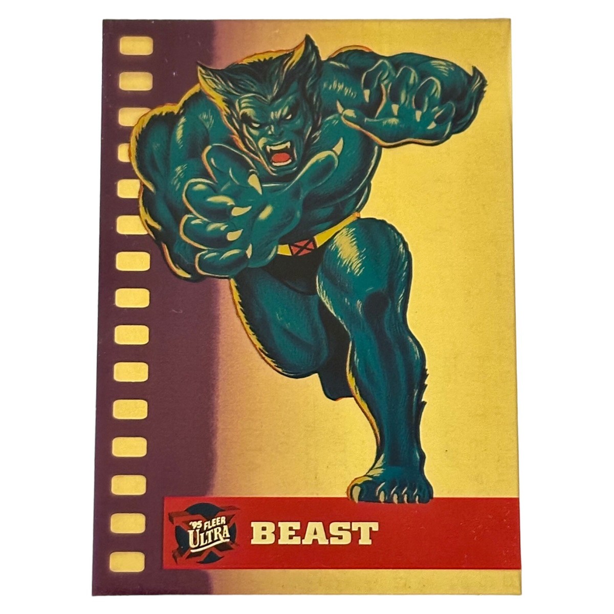 BEAST 1995 Fleer Ultra Marvel X-Men #1 Suspended Animation