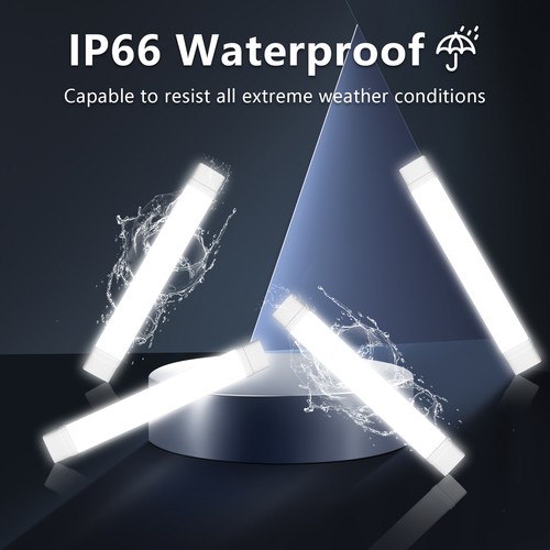 Lampada LED per ambienti umidi lampada per vasca luce 60/90/120/150 cm incl. tubo T8 IP65 - Foto 189 di 195