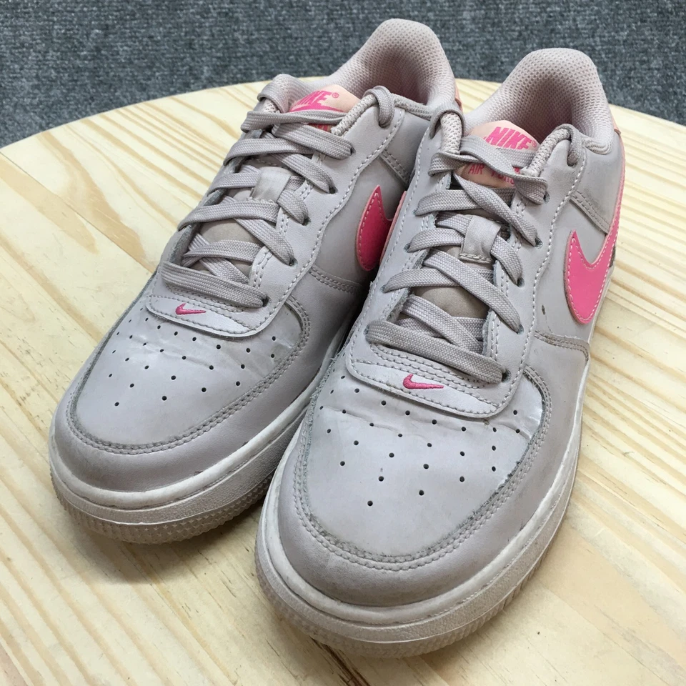 耐克鞋 Youth 5 Air Force 1 休闲运动鞋紫色皮革系带 FV5948-002 — 第 3/4 张图片