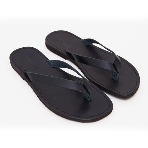 Tongs Pour Homme En Cuir Véritable - Fabriqué En Italie - Modèle Maldives - Neuf Avec Emballage