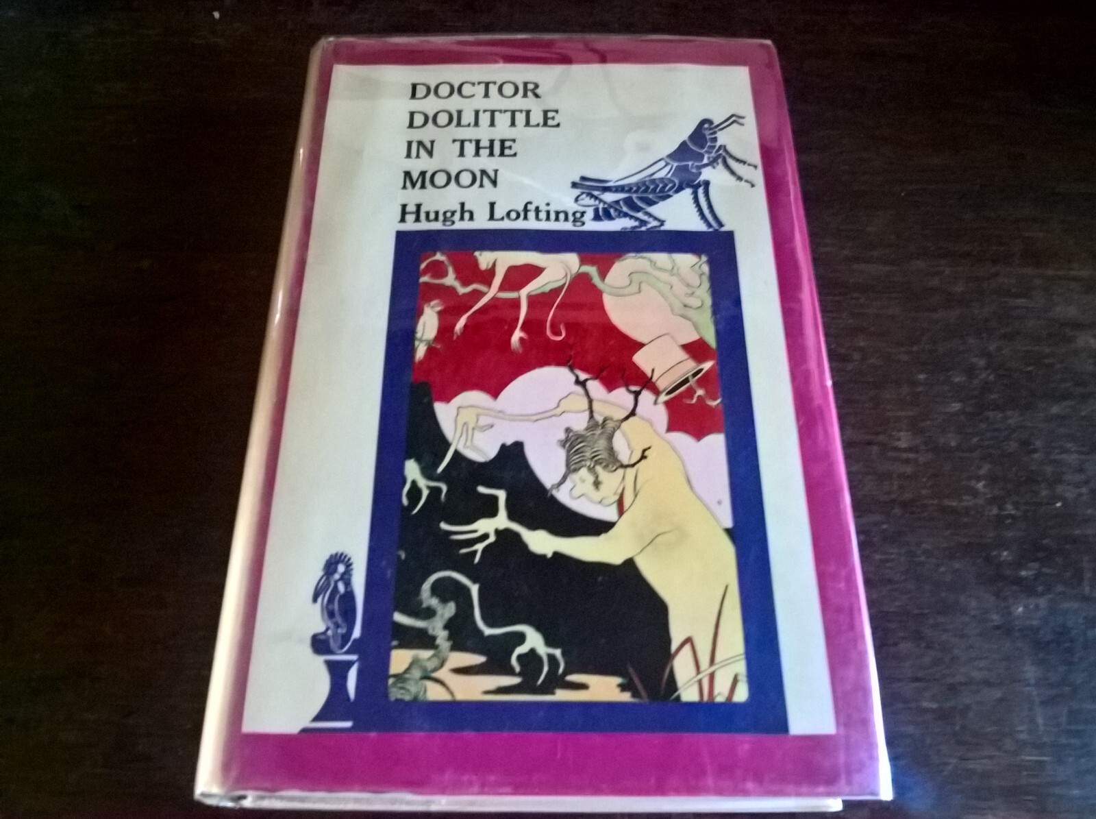 Doctor Dolittle in the Moon by Hugh Lofting hb dj children's fiction