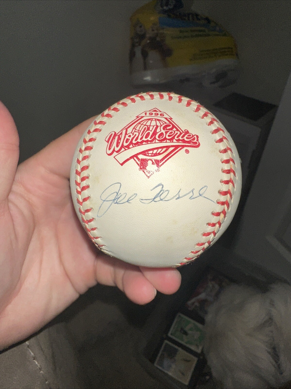 Joe Torre Autographed Signed New York Yankees 1996 World Series Baseball Auto (READ DESCRIP) 