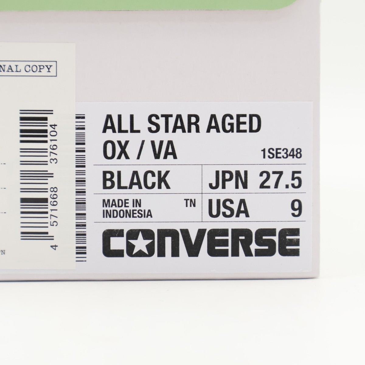 VAA-14000-C FRAGMENT V.A. Converse All Star OX Black (Men's VAA-14000-C FRAGMENT V.A. Converse All Star OX Black (Men's