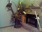 Lifelike Magnificent Eagle sculpture,statue, reproduction,nest,and life- size