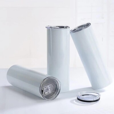 UK Verkäufer 10x 20oz Sublimation Blank Skinny Becher Vakuum Isoliert Flasche
