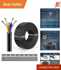 16 Gauge Electrical Wire 50FT Tinned Copper Stranded Automotive Marine LED