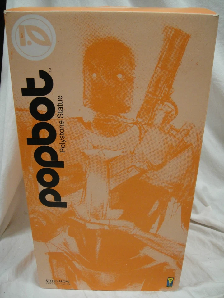 SIDESHOW  POPBOT and KITTY 15" Tall POLYSTONE STATUE #388/500 By Ashley Wood - Image 2 of 4