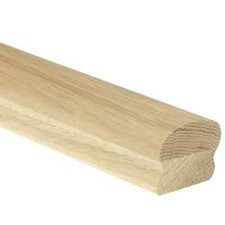 Oak Ungrooved Cottage Loaf Handrail 3600