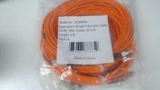 LC / ST Multimode Duplex 50/125 Fiber Optic Cable, Orange