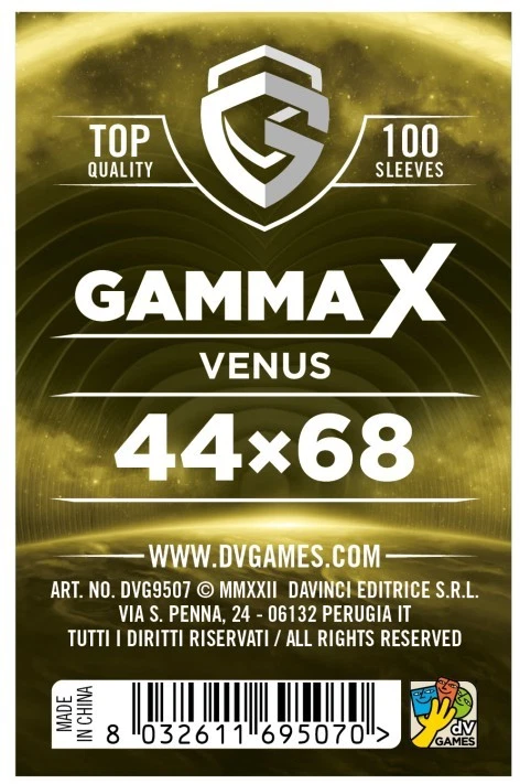 DV GIOCHI Gamma X Venus Schutztaschen 44 x 68 mm 100 Stück Dv Spiele