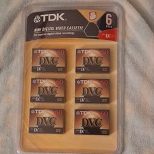 TDK DVC 60 Mini DV Digital Video Cassette 60 min Recordable 6 Pack