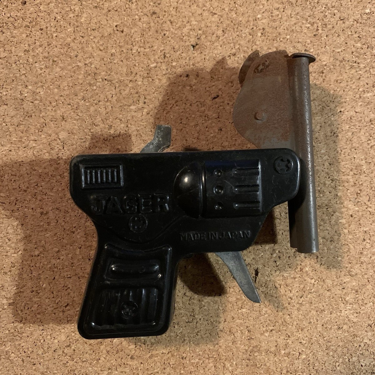 Vintage 1960s Jager Japan Children's Toy Metal Cap Gun Small Works