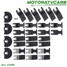ALL-CARB 32 × Oscillating Saw Blades Universal Bi-Metal Multi Cutting Blades Kit