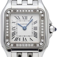 CARTIER PANTHERE de Cartier watch SM diamond bezel W4PN0007 Stainless Steel ...
