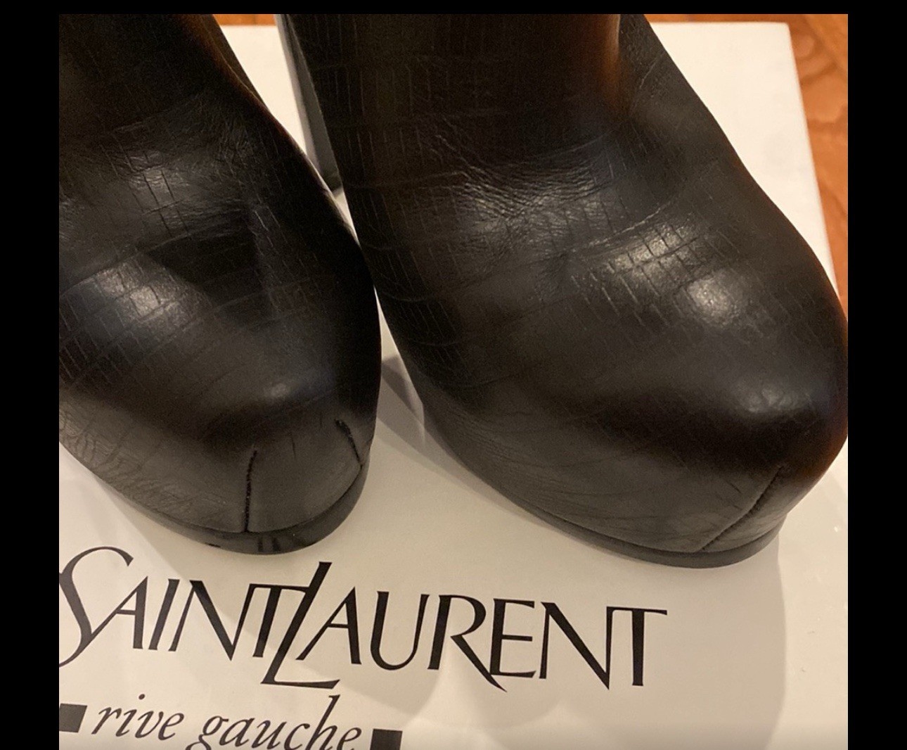 Stivaletti neri alla caviglia Yves Saint Laurent taglia: 37 5
