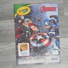 Crayola Marvel Avengers Coloring Book with Sticker Sheets, 96 Pages