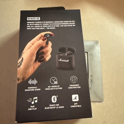 Marshall Minor IV True Wireless Bluetooth Earbuds   Used, Fully Working, Boxed