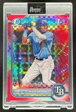 2022 Bowman Chrome X Prospects Red X-Fractor #BCP-195 Willy Vasquez RC /3