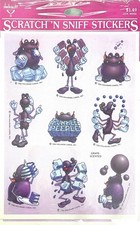 Vintage Package Hallmark Ambassador Scratch N Sniff Stickers 2 Sheets Grape New