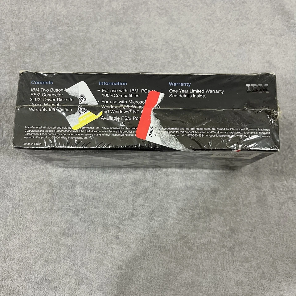 Vintage IBM Two Button Wired Computer Mouse - PS/2 Connector - NOS NEW OLD STOCK - Image 2 of 4