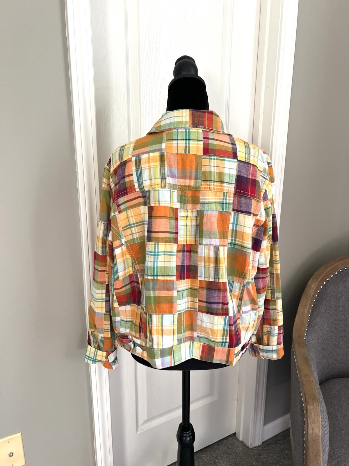 Pendleton Women’s Large Plaid Patchwork Button Ja… - image 2