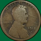 1912-D Lincoln Wheat Cent Good G Coin, Scratch #42795