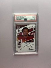Panini 2022 Donruss Elite Pen Pals Jahan Dotson PP-JD PSA 9 Auto Rookie