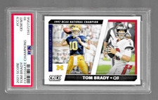 2021 SCORE FOOTBALL CARD #CC9 TOM BRADY PSA 10 COLLEGIATE CHAMPIONS BUCCANEERS