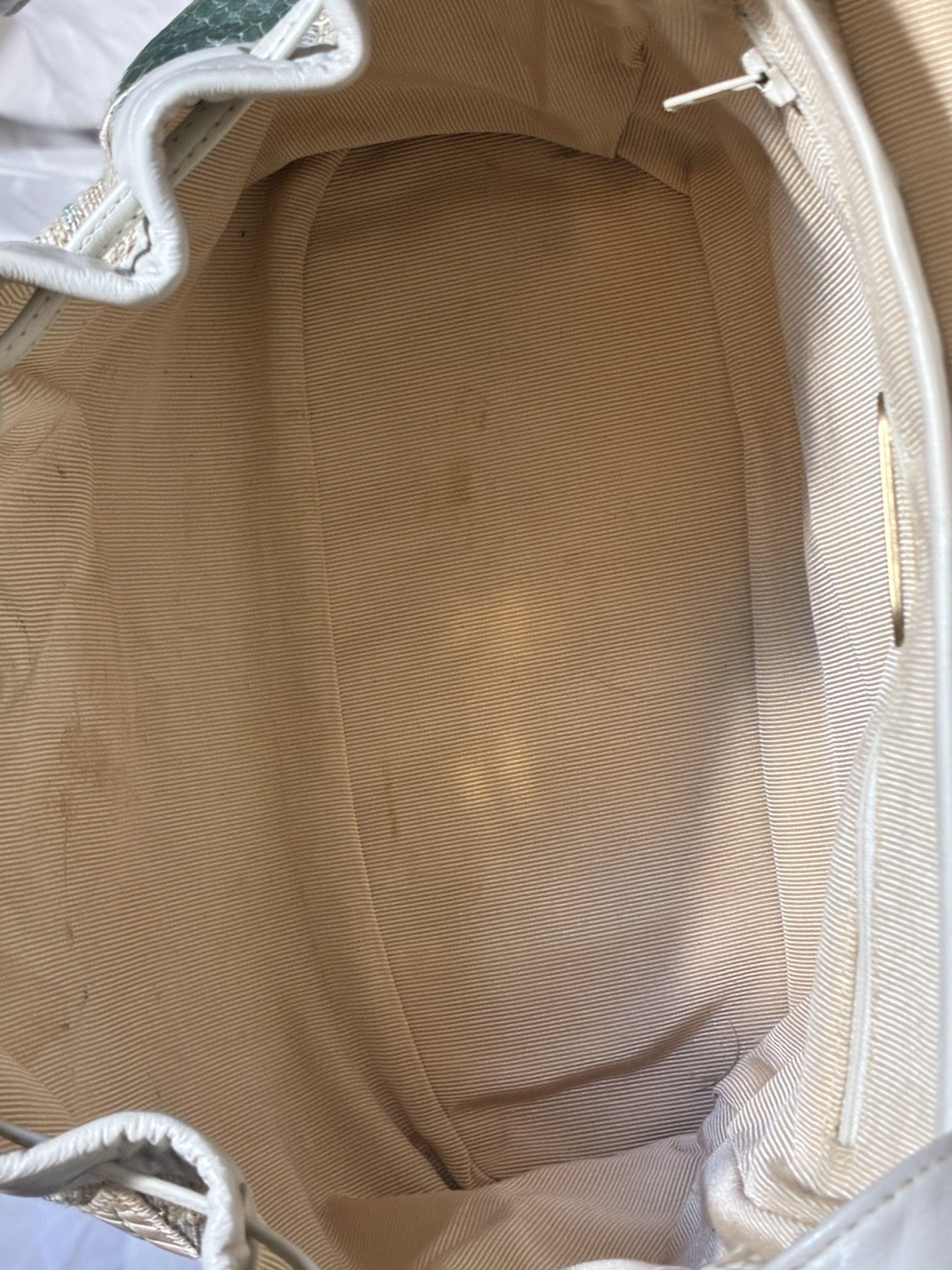 Rare fabric patchwork w/ leather lizard snake cro… - image 13