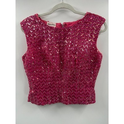 Vintage 1950s 1960s Stephen O'grady Union Tag Sequin Size 14 Top 