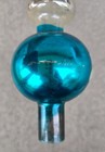 Vintage Shiny Brite Aqua Blue Silver Mercury Glass 10.5” Christmas Tree Topper  — photo 8