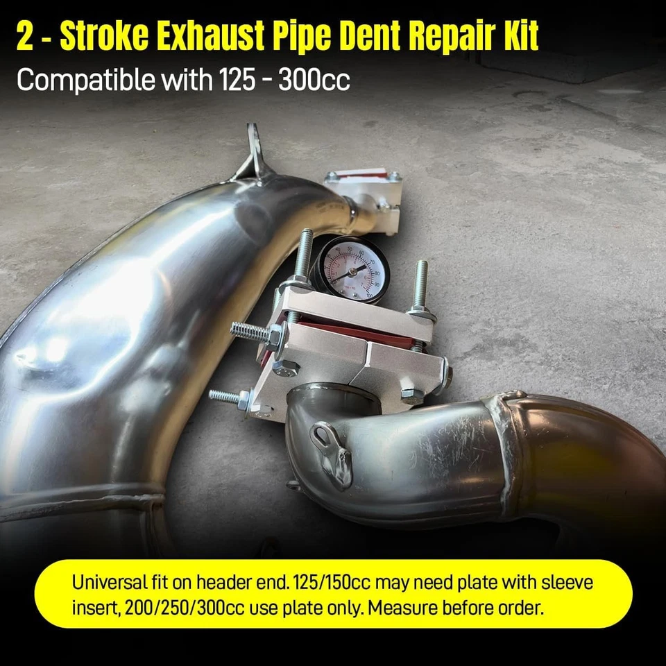 2-Stroke Exhaust Pipe Dent Repair Kit For 125 150 200 250cc 300cc 2-stroke Pipes - Image 3 of 4