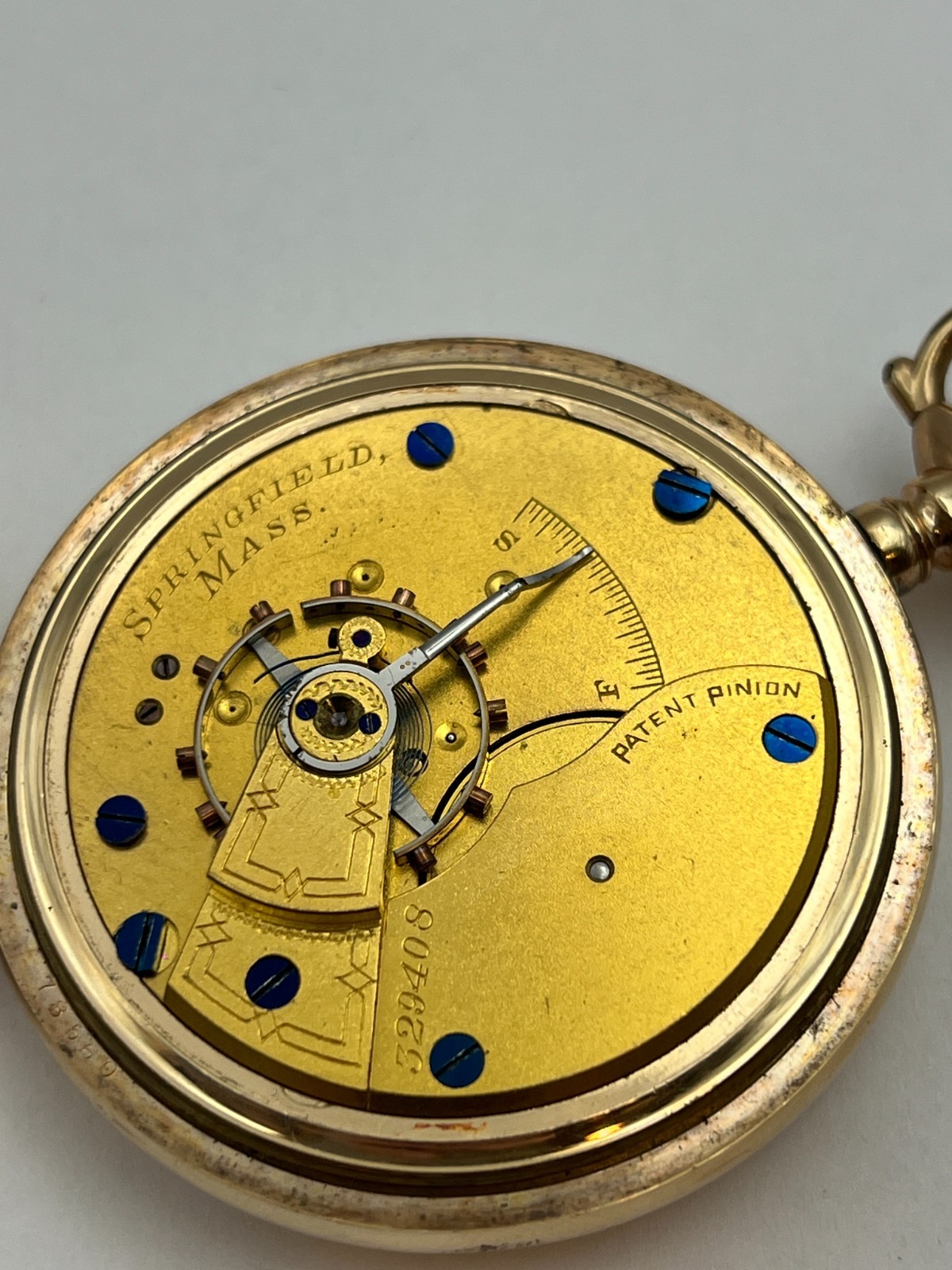 1884 Hampden Engraved Pocket Watch Non-Working Movement