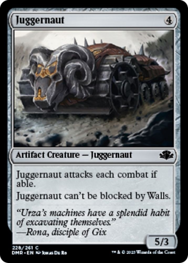 2023 Magic: The Gathering Dominaria Remastered - Juggernaut (#228, C, Near Mint)