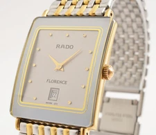 【NEAR MINT】 Rado Florence 160.3605.2N 24mm Silver Dial Date Quartz Japan #12