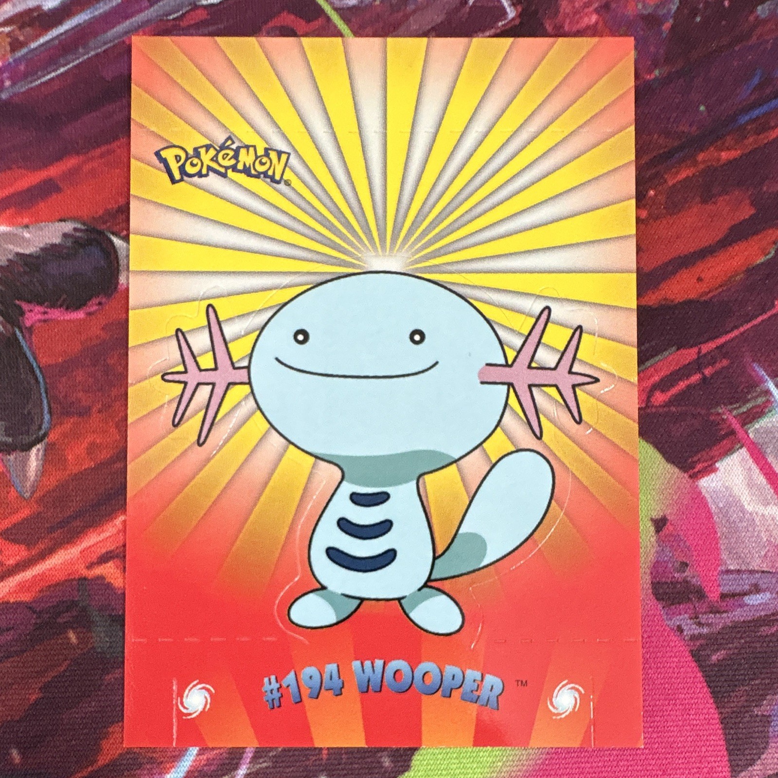 2001 Pokemon Topps Johto Series: Pop-up #3/10 Wooper TV Animation Edition