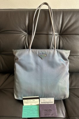 Prada Tote Tessuto City Denim Nylon mit Authenticity & Buy card Vintage 1993