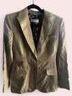 Dolce & Gabbana Women’s Beige Striped 2pc Pant Suit Notch Lapel Size 42 — photo 2