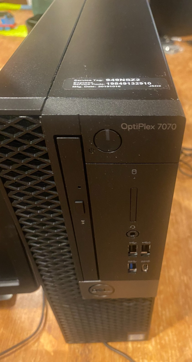 Dell OptiPlex 7070 SFF PC Intel 8 Core i7-9700 4.7 GHz 32GB 512GB