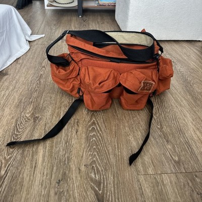 Tenba Equa Camera Bag Carrying Case Burnt Orange Black Strap Vtg Made In Usa
