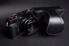 Handmade retro real Leather Full Camera Case bag cover for FUJIFILM X-Pro1 Black