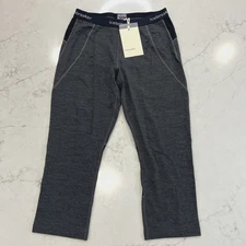 Icebreaker Womens M Wool Blend 260 Zone Crop Leggings Thermal Bottom Base Layer